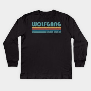 Proud Limited Edition Wolfgang Name Personalized Retro Styles Kids Long Sleeve T-Shirt